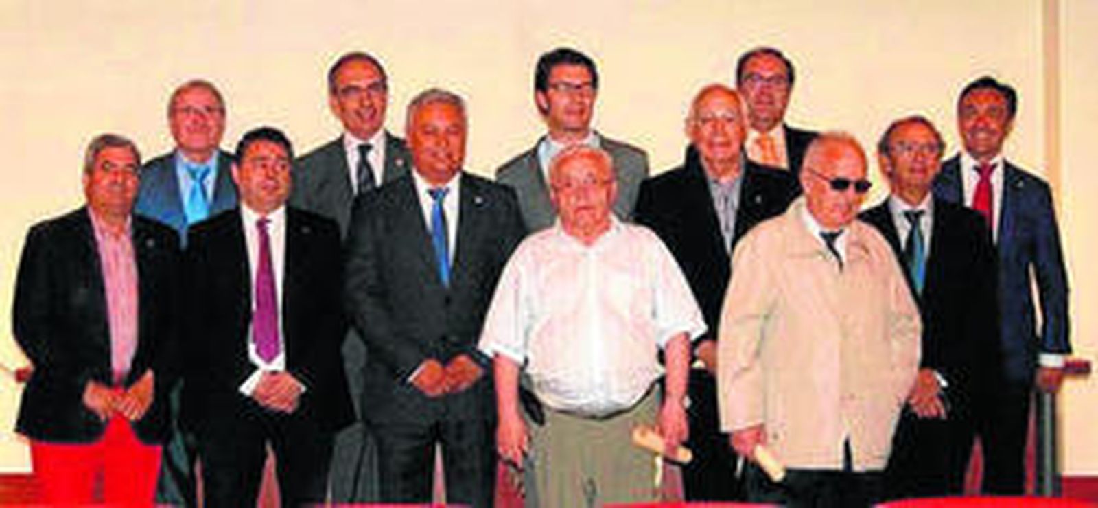 Veteranos colegiados homenajeados por Copiti.