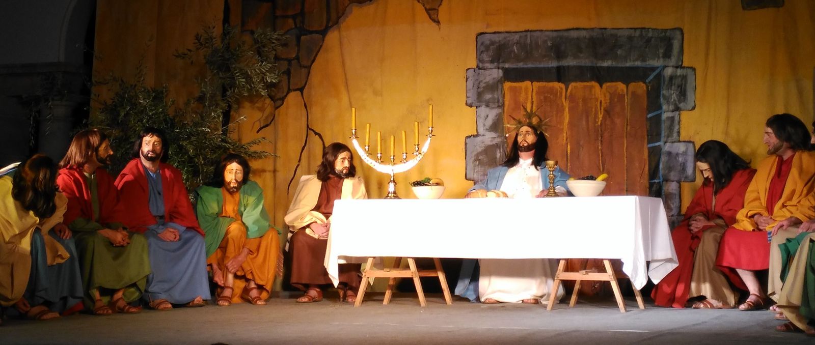 Representación del Prendimiento, el Miércoles Santo en Priego de Córdoba.