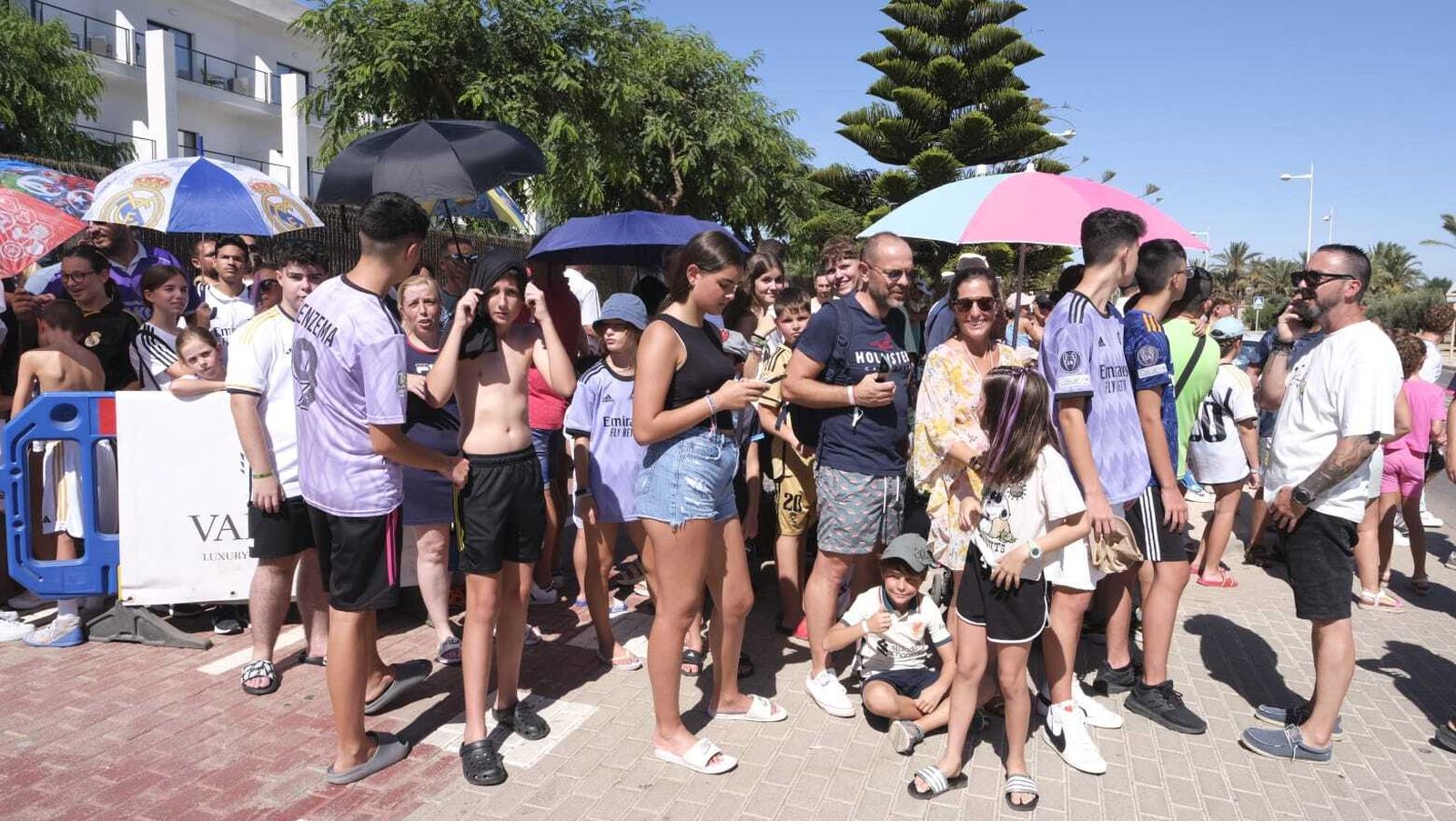 La llegada del Real Madrid a Almería en imágenes