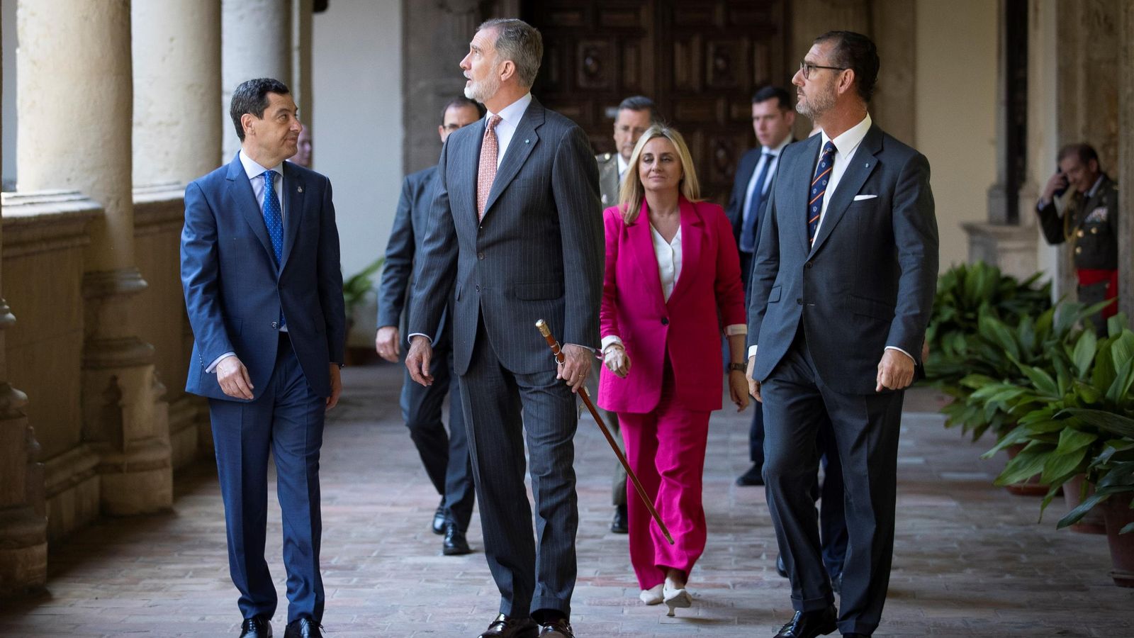 Las fotos de Felipe VI en el Real Monasterio de San Jerónimo de Granada en la reunión de las Reales Maestranzas de España