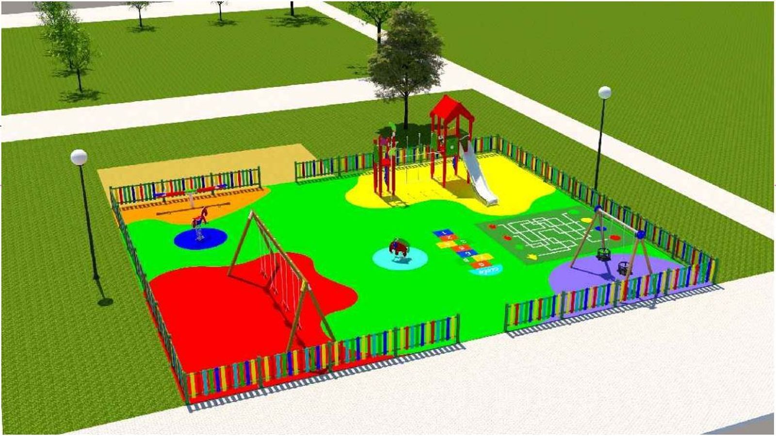 Proyecto del parque infantil de El Almendral