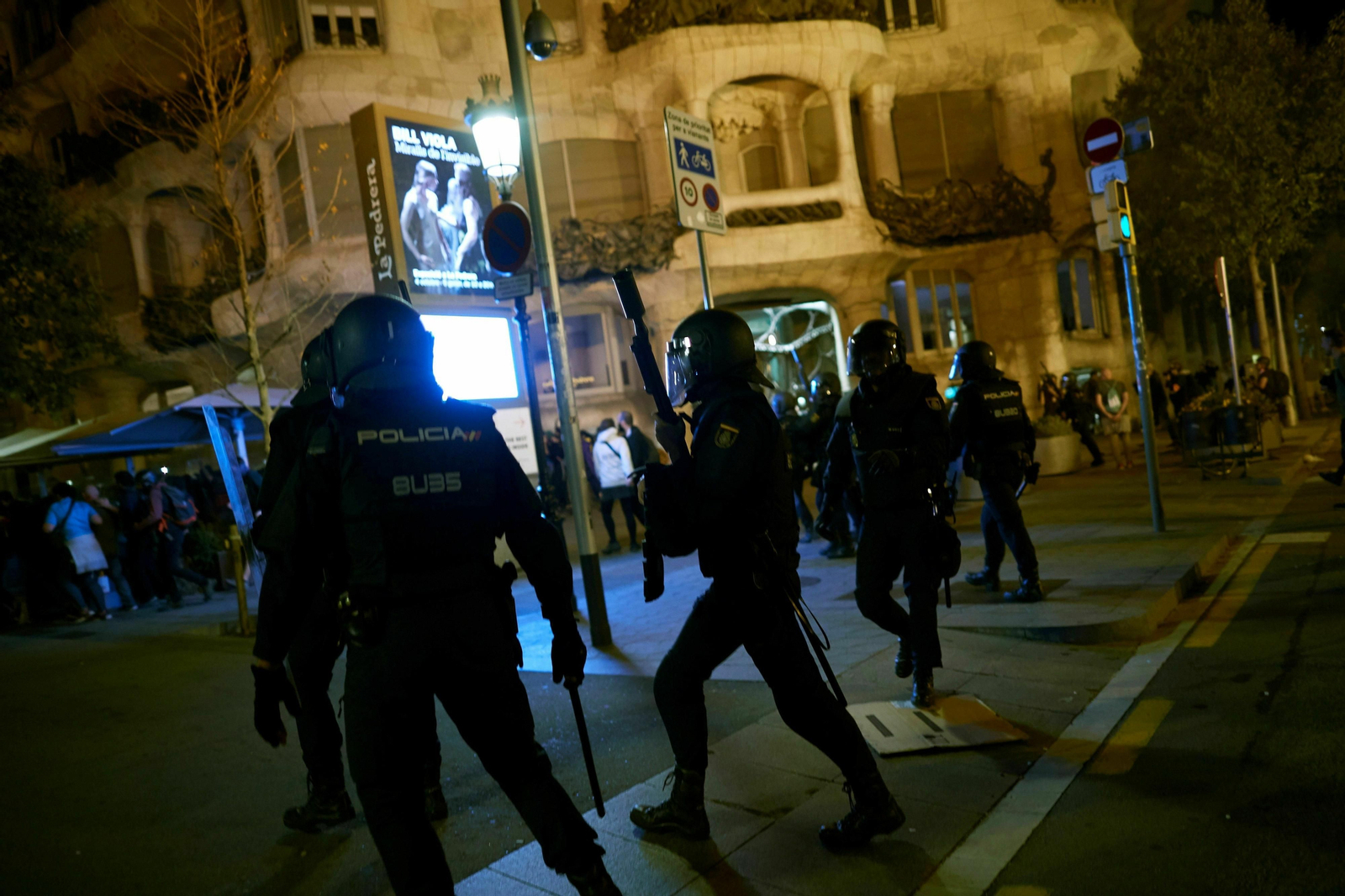 Los graves disturbios en Cataluña