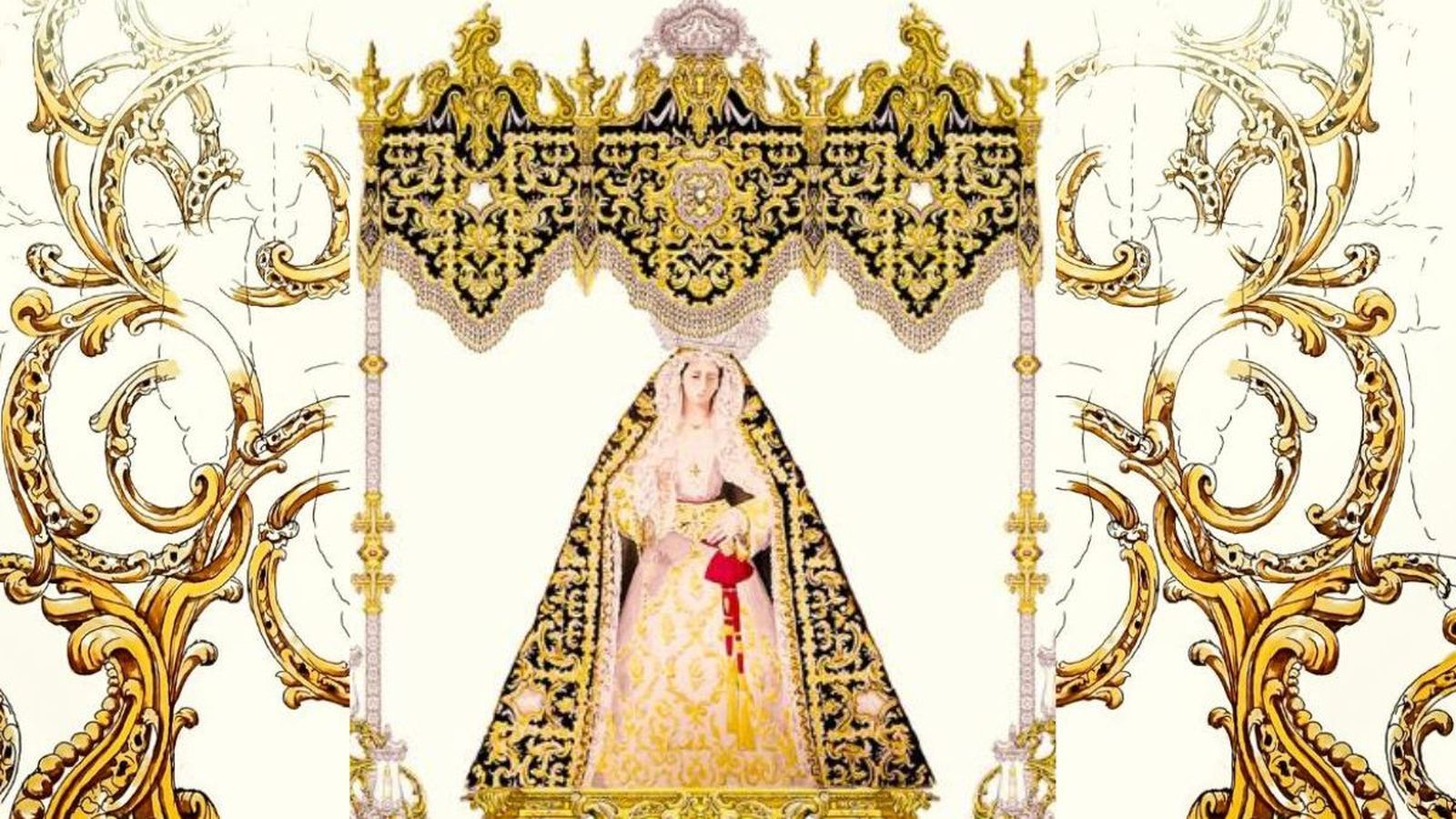 Proyecto ‘Aureum Solium’ del paso de palio de Nuestra Señora del Amor y del Trabajo de Granada, concebido por Álvaro Abril