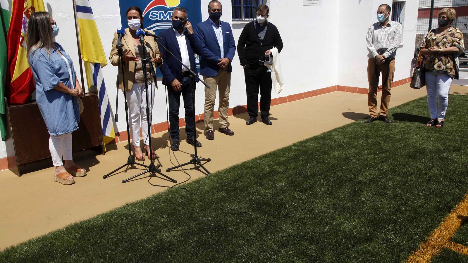 La delegada de Educación y Deportes, Estela Villalba, durante su intervención