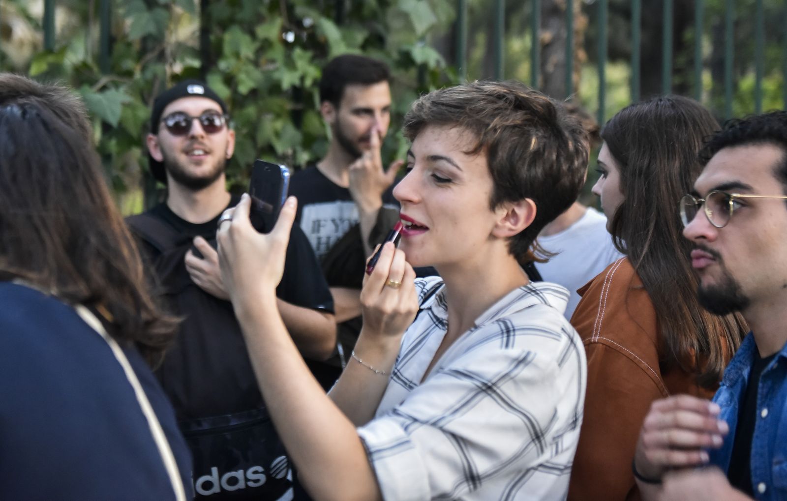 Ambiente en los accesos al concierto de Green Day