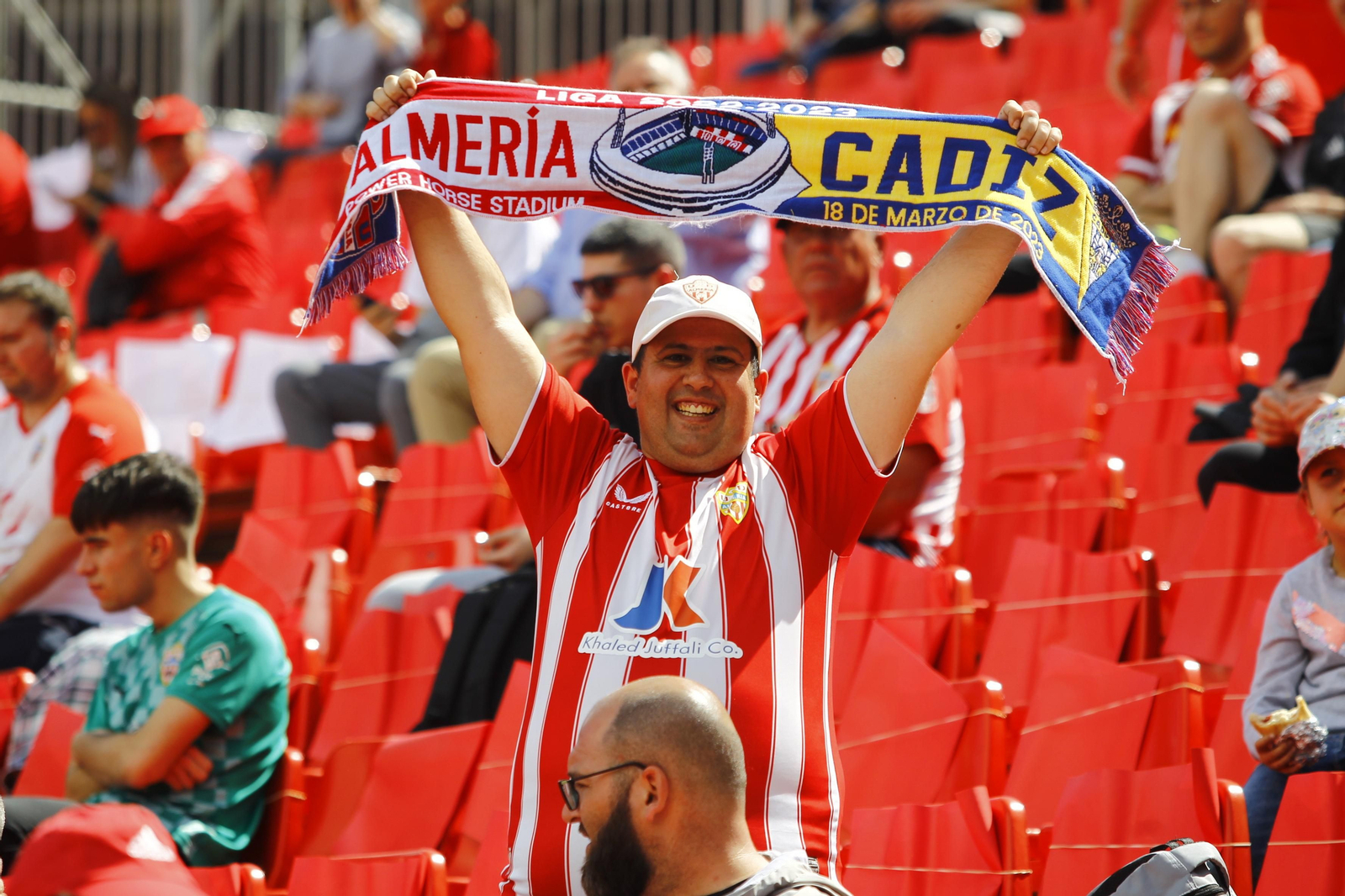 Imágenes del partido de la Liga Santander U.D. Almería-Cádiz C.F.