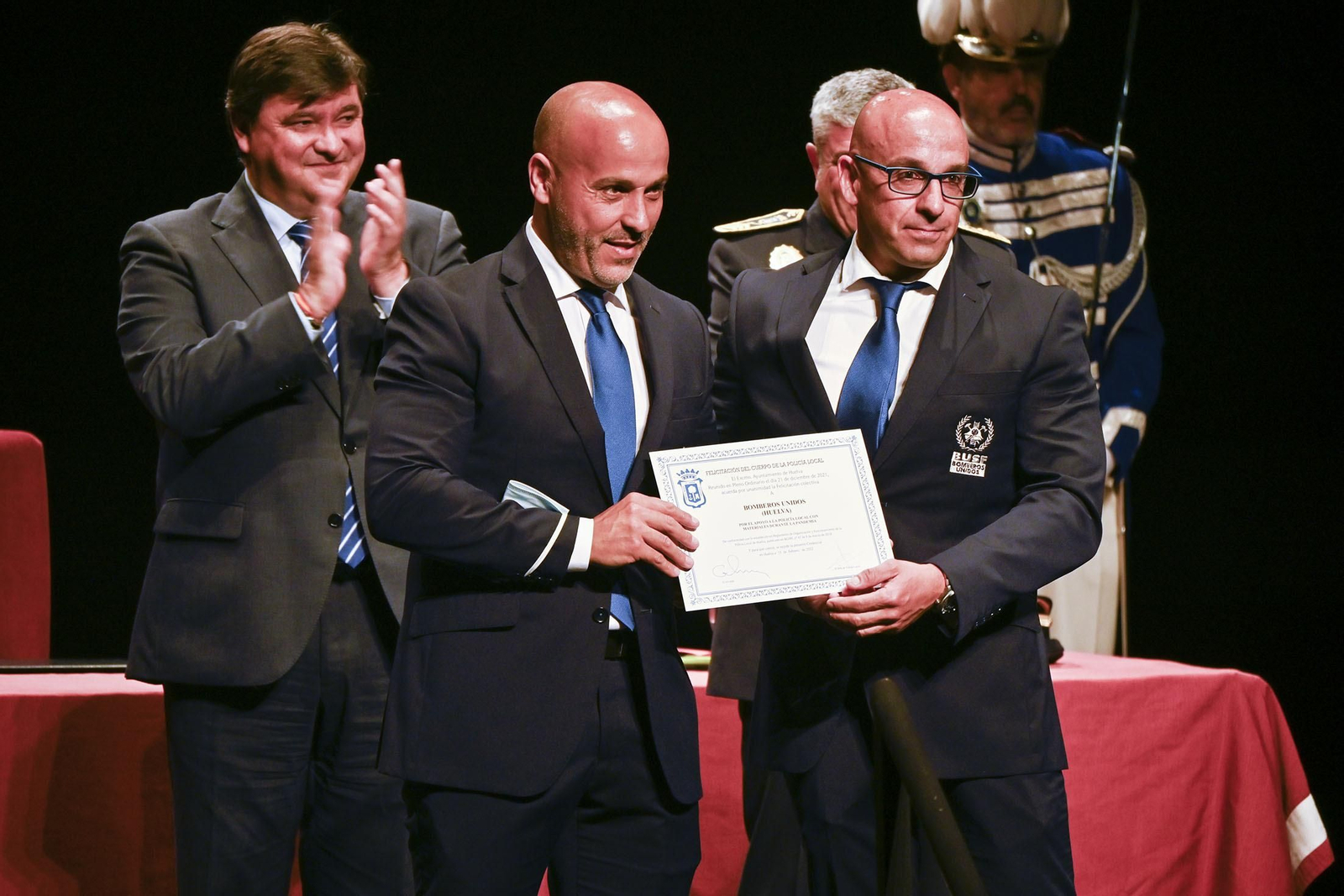 Imágenes del acto del Día de la Policía Local de Huelva