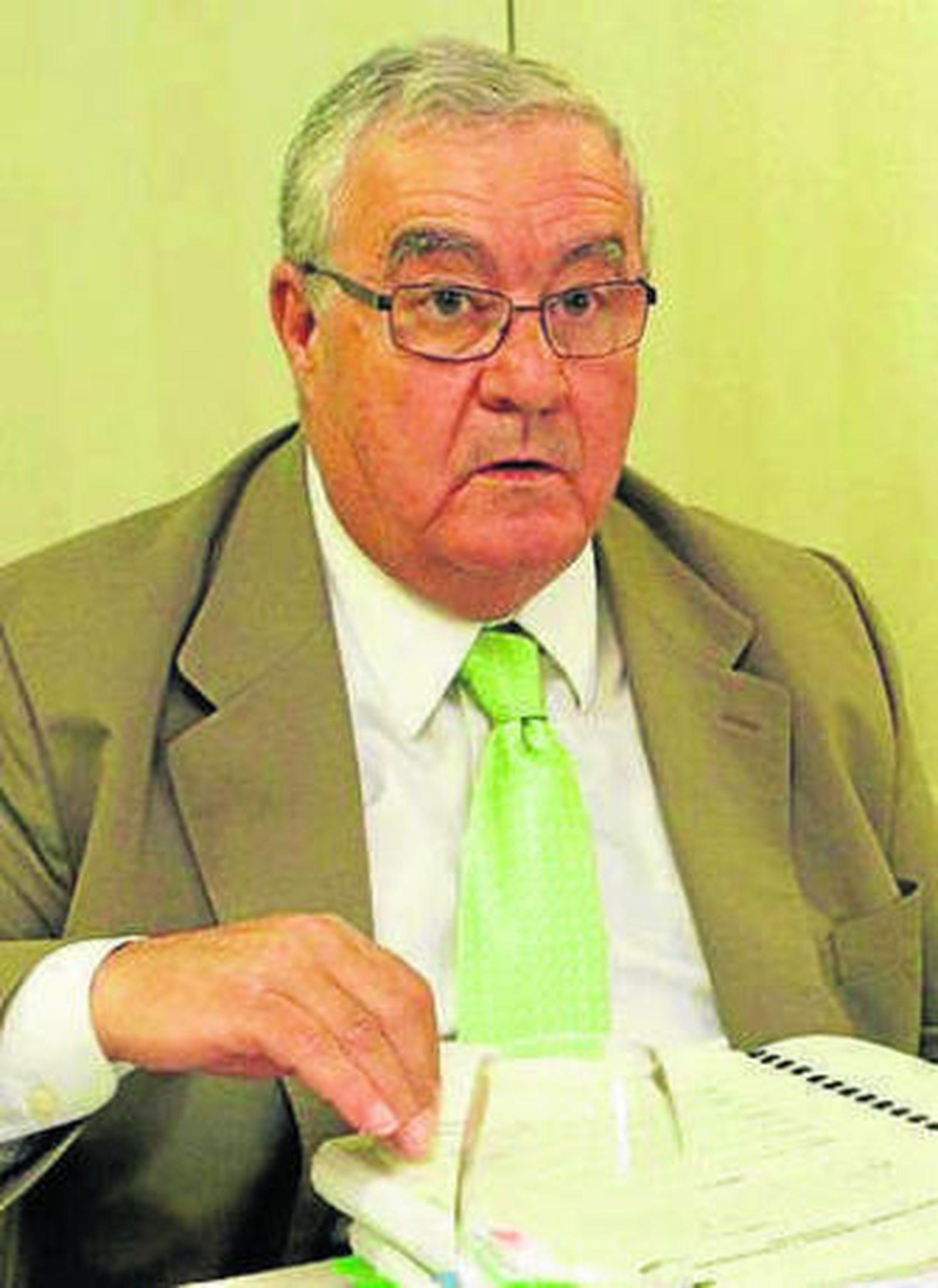 El presidente J.A. Valdivia.