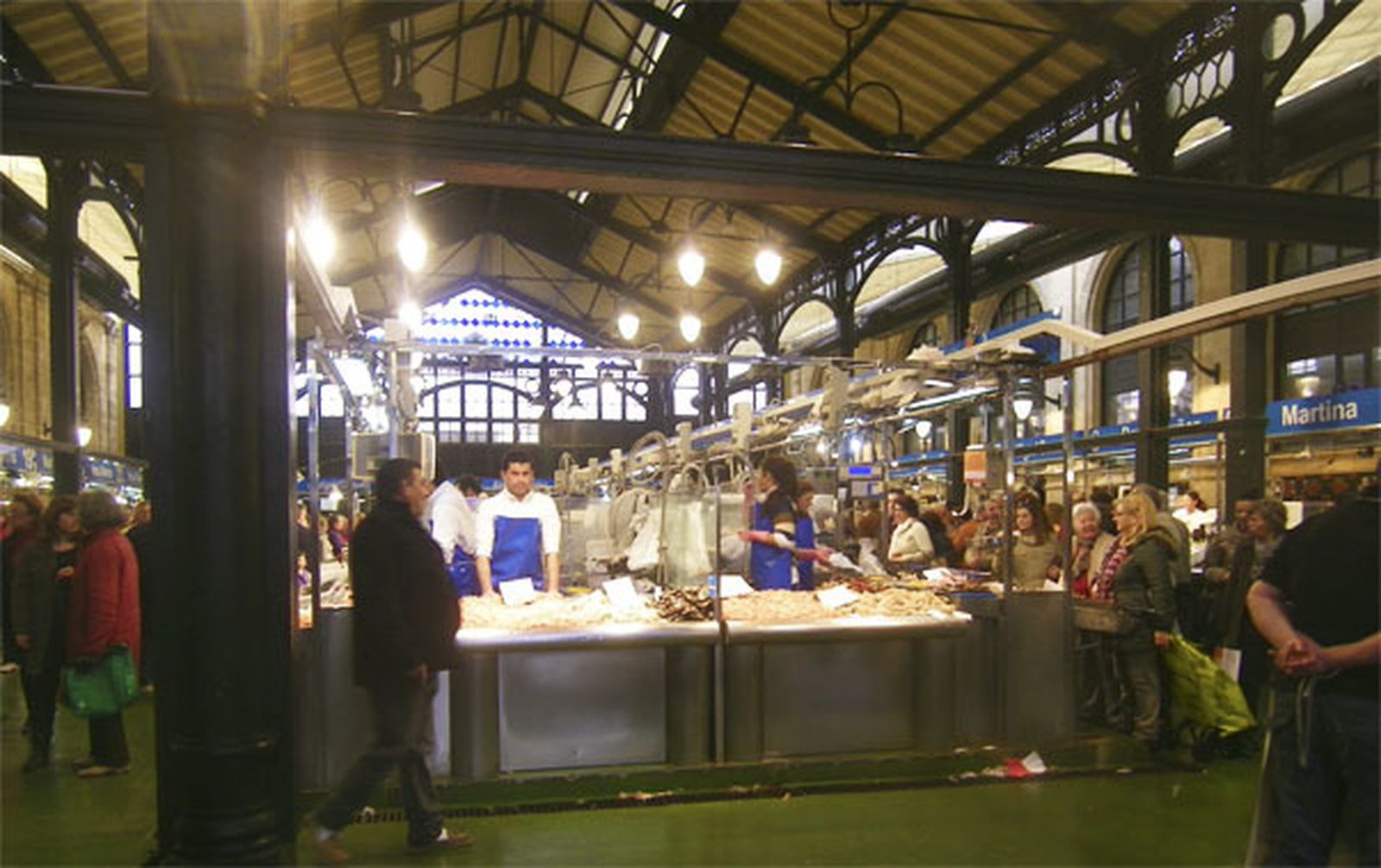 La zona del pescado de la plaza de abastos de Jerez