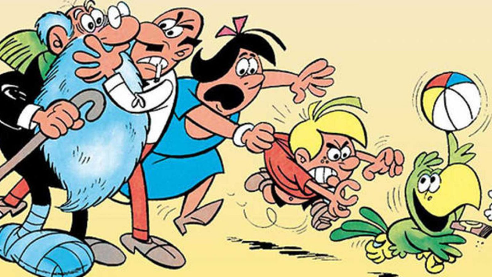 Los integrantes de la familia Cebolleta.