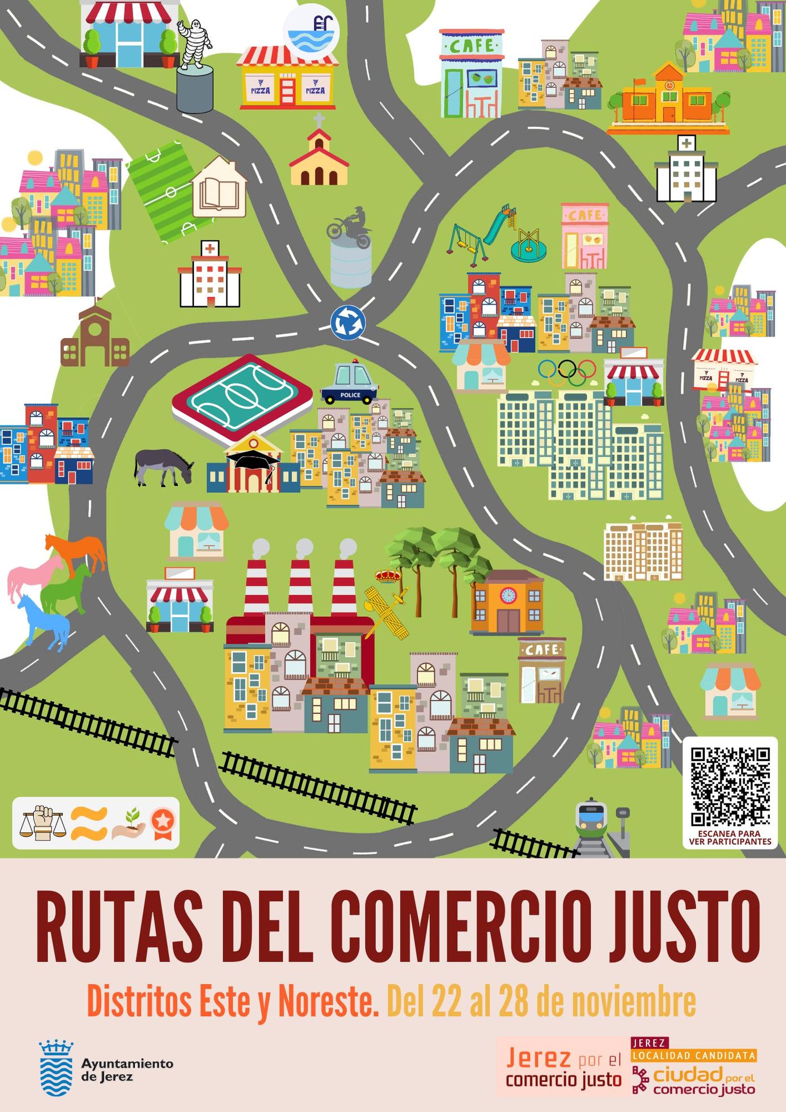Una ruta del comercio justo por el distrito este y noreste de Jerez