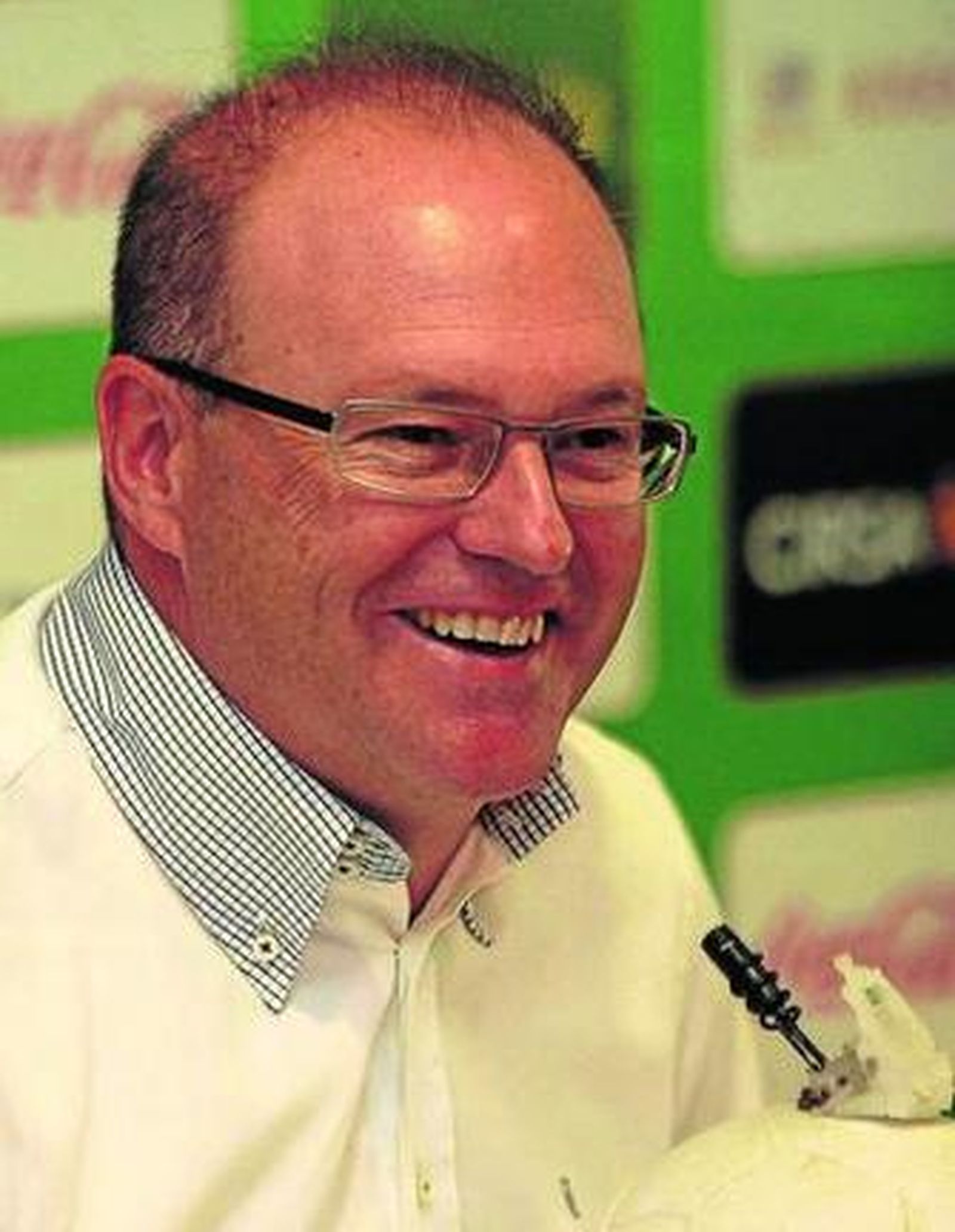 Pepe Mel, durante su conferencia de prensa de ayer.