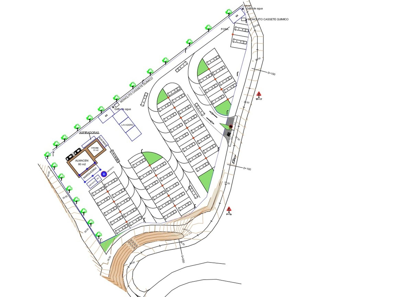 Así es el proyecto de la zona de autocaravanas.