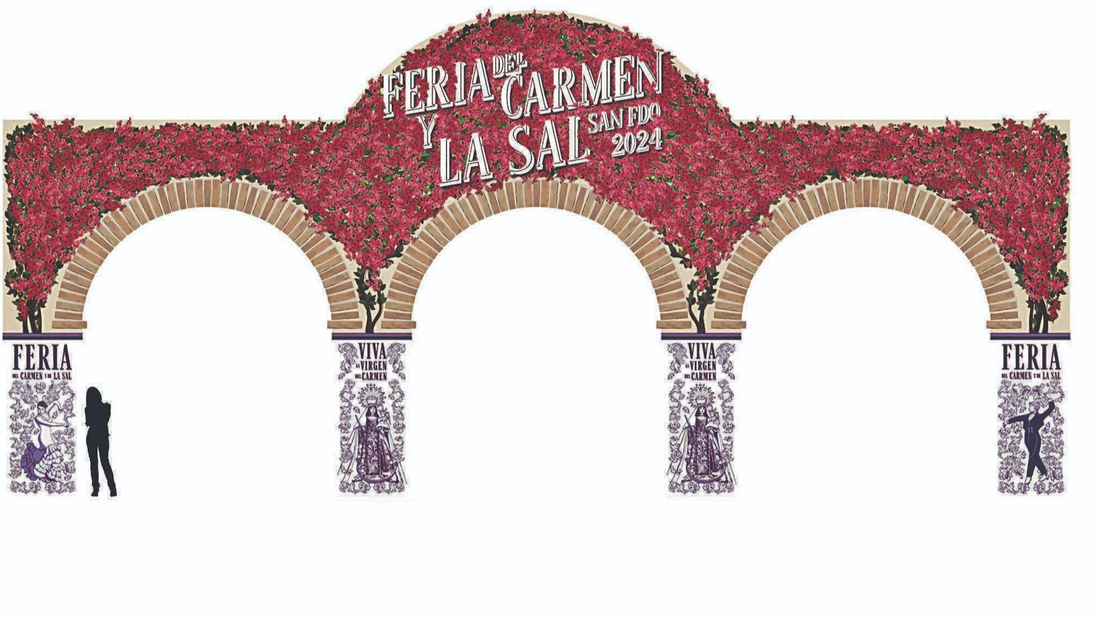 Recreación de la portada de la feria.