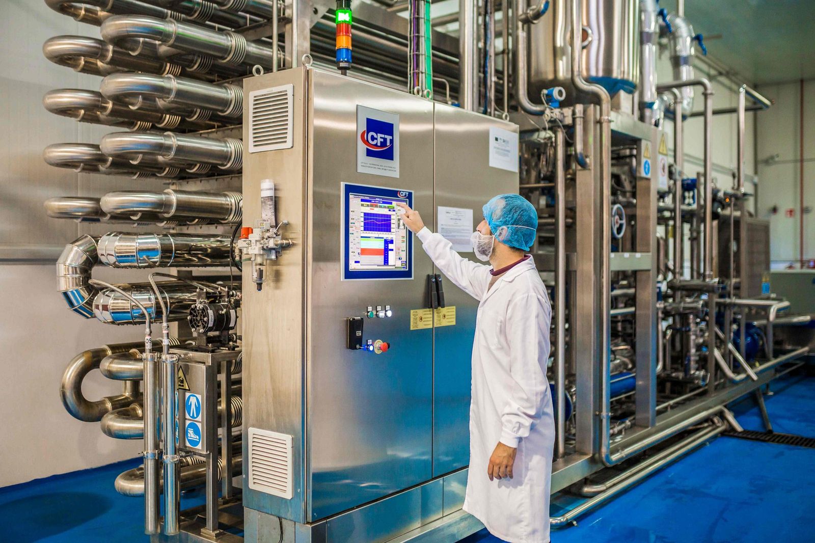 Un trabajador de Hudisa.