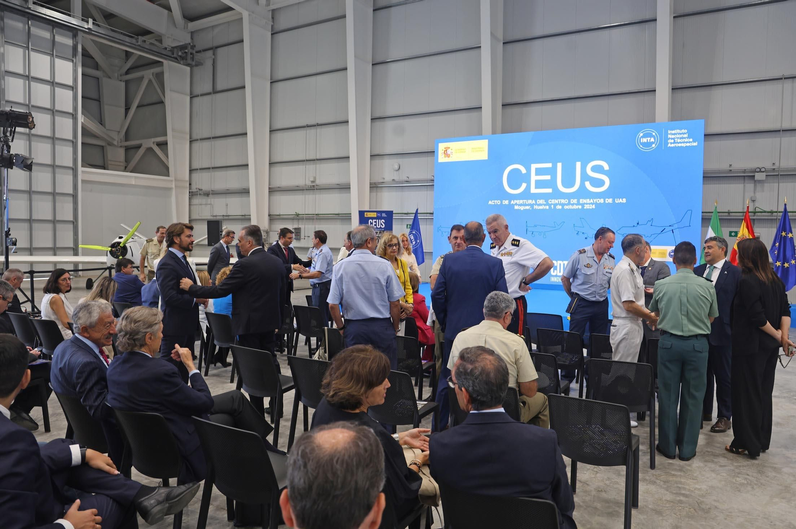 Imágenes de la inauguración del CEUS por Pedro Sánchez en Moguer