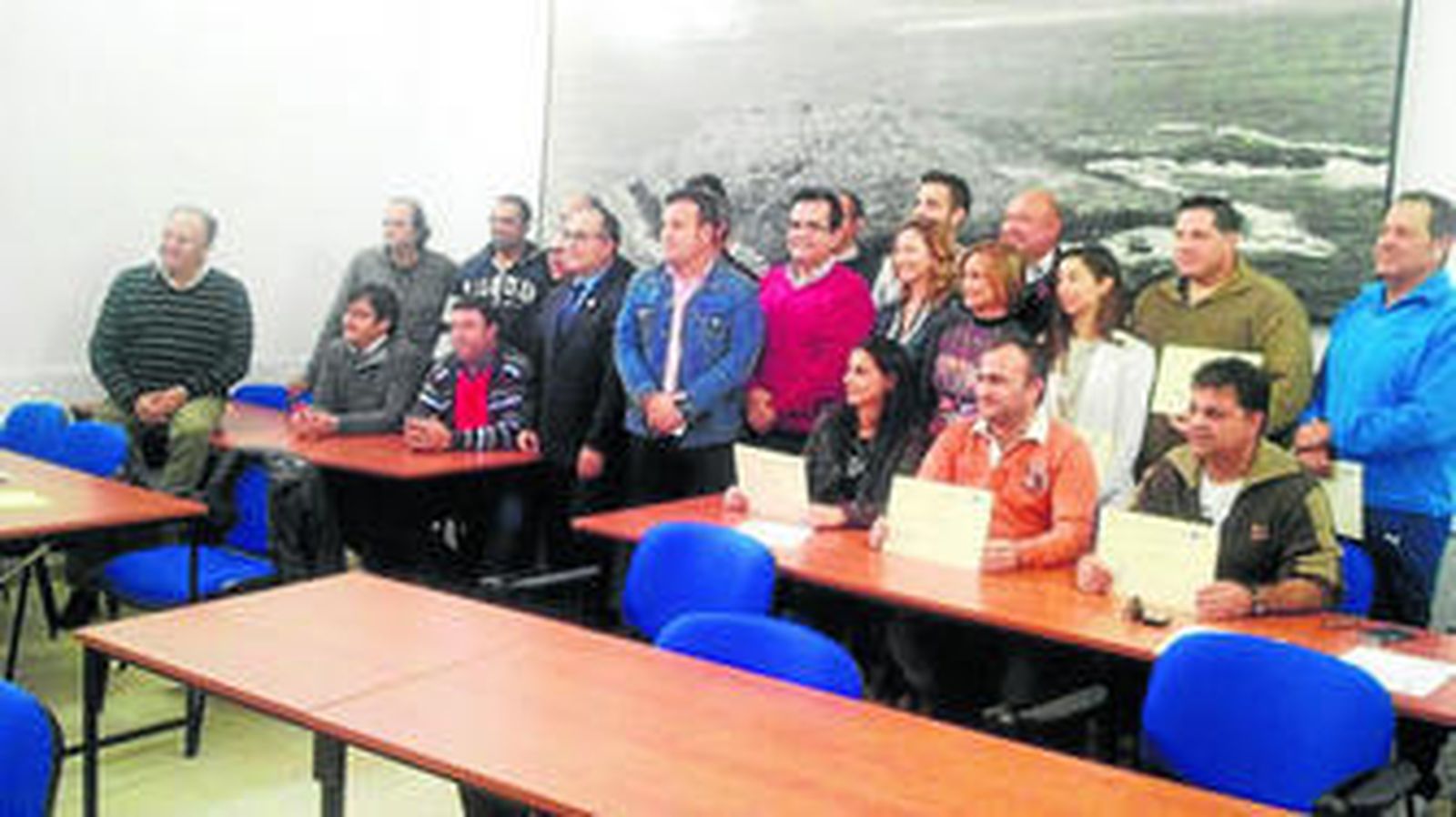 Antonio Jesús Rodríguez, presidente del Grupo, estuvo presente en la entrega de diplomas.