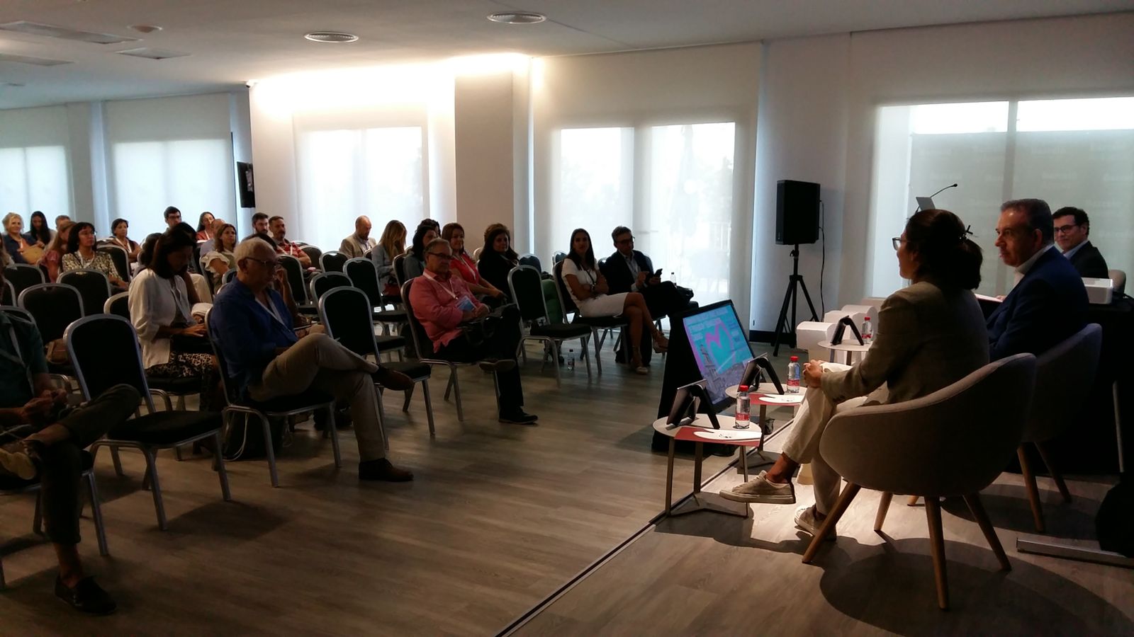 Recepción a los cardiólogos en Aracena.