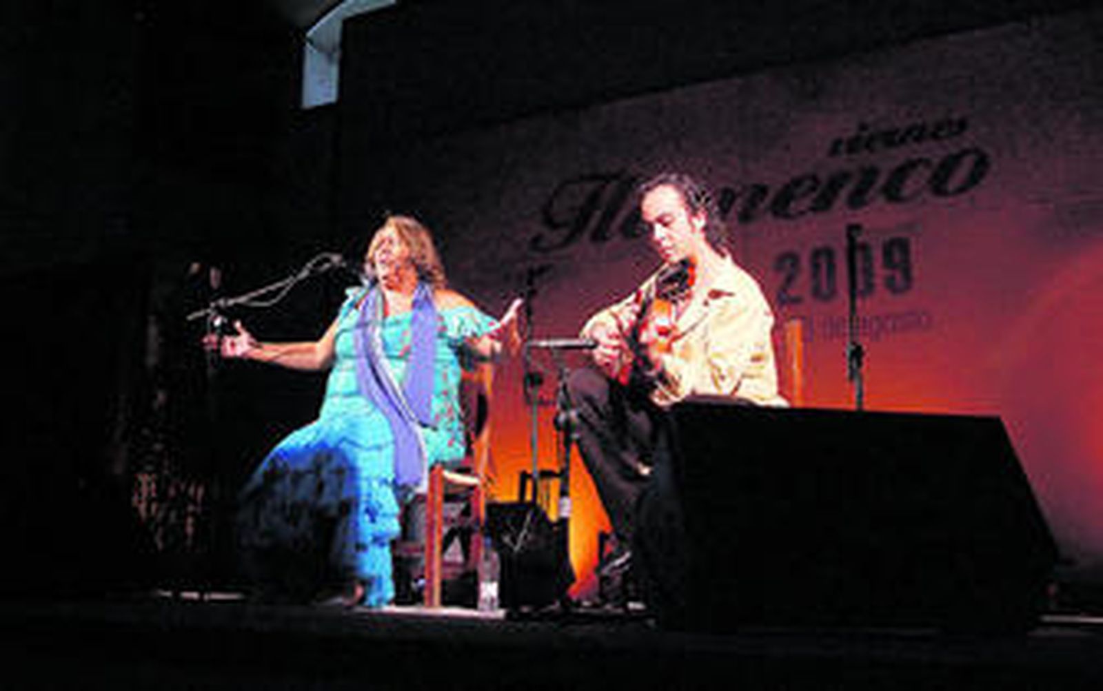 Un momento de la actuación de Ana de los Reyes.