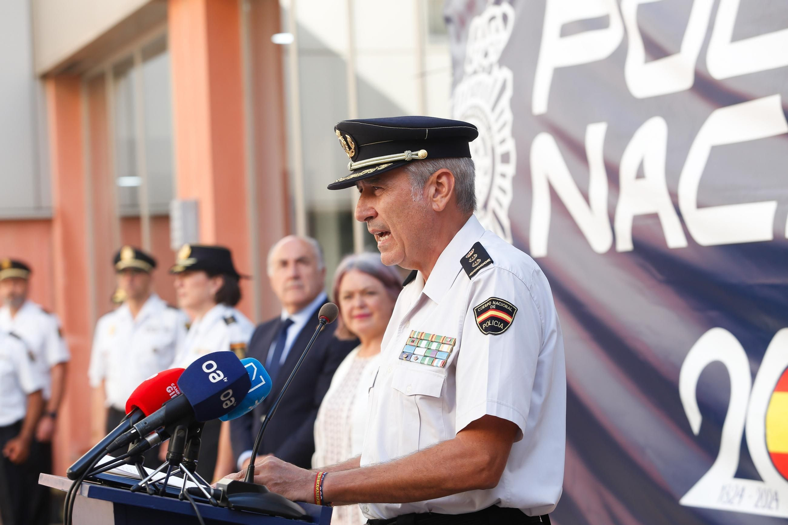 Acto de presenación de los nuevos alumnos de la Escuela Nacional de Policía en Algeciras