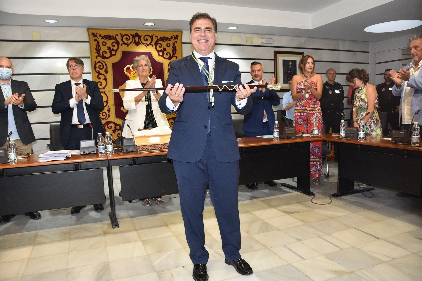 José Carlos Hernández Cansino, el día de la toma de posesión como alcalde de Punta Umbría.
