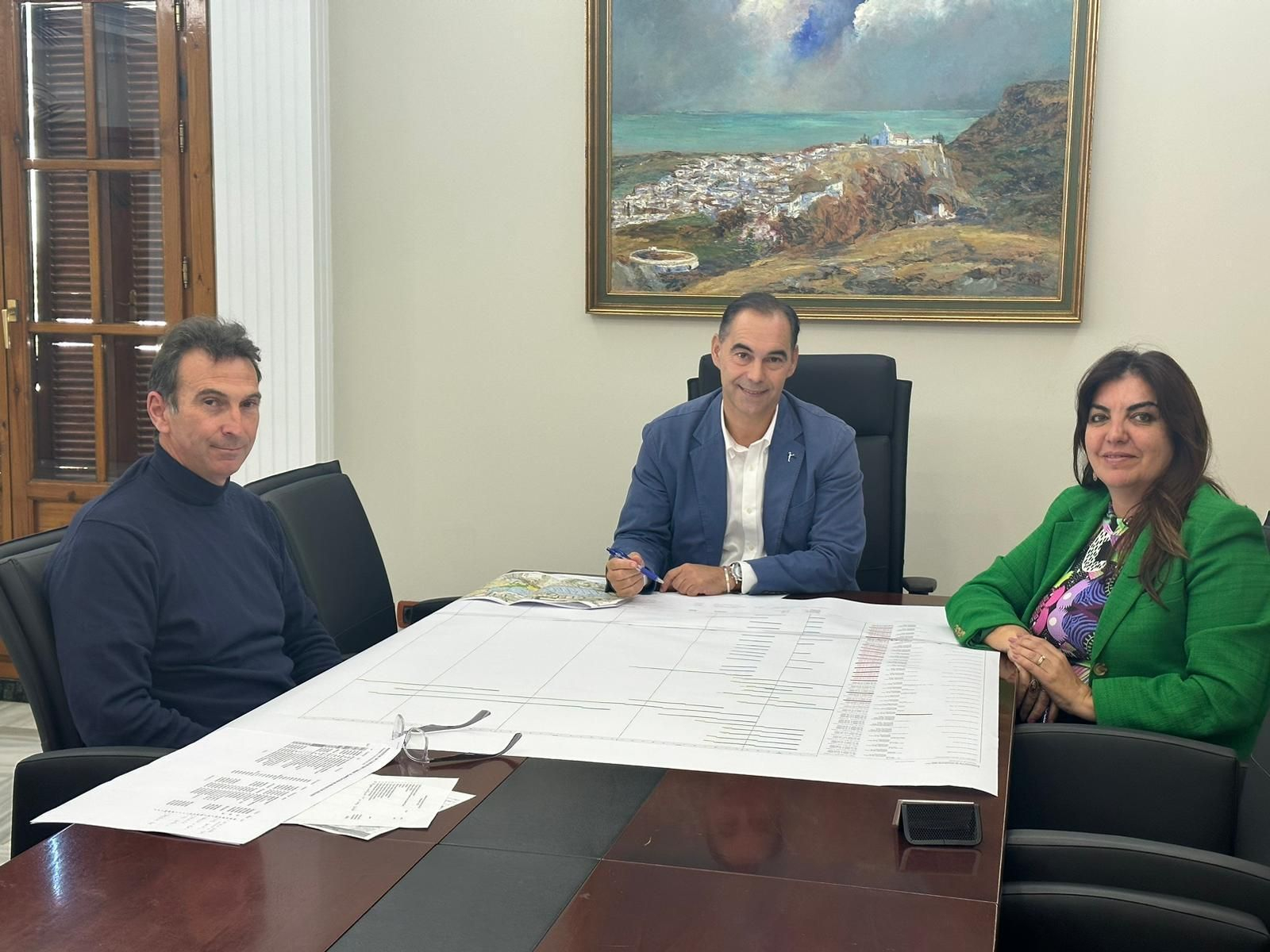 De izquierda a derecha, José Luis Bergillos, Juan Antonio Lara y Presi Aguilera. De izquierda a derecha, José Luis Bergillos, Juan Antonio Lara y Presi Aguilera.