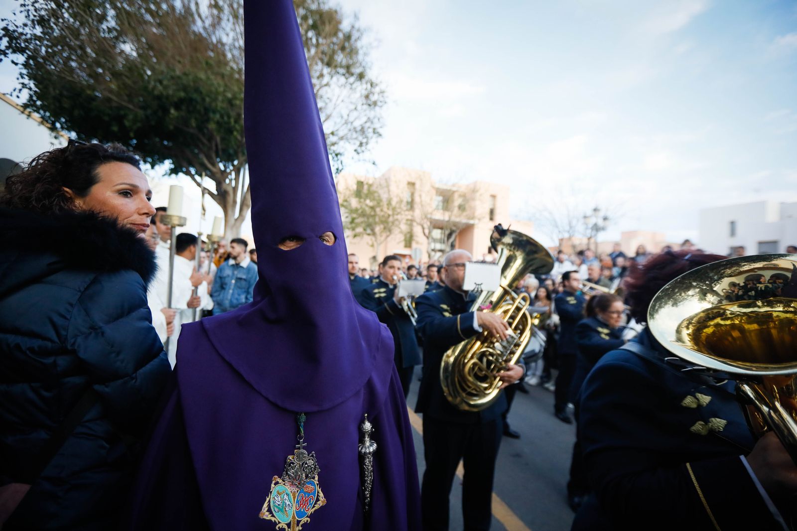 La procesión del Encuentro, en imágenes