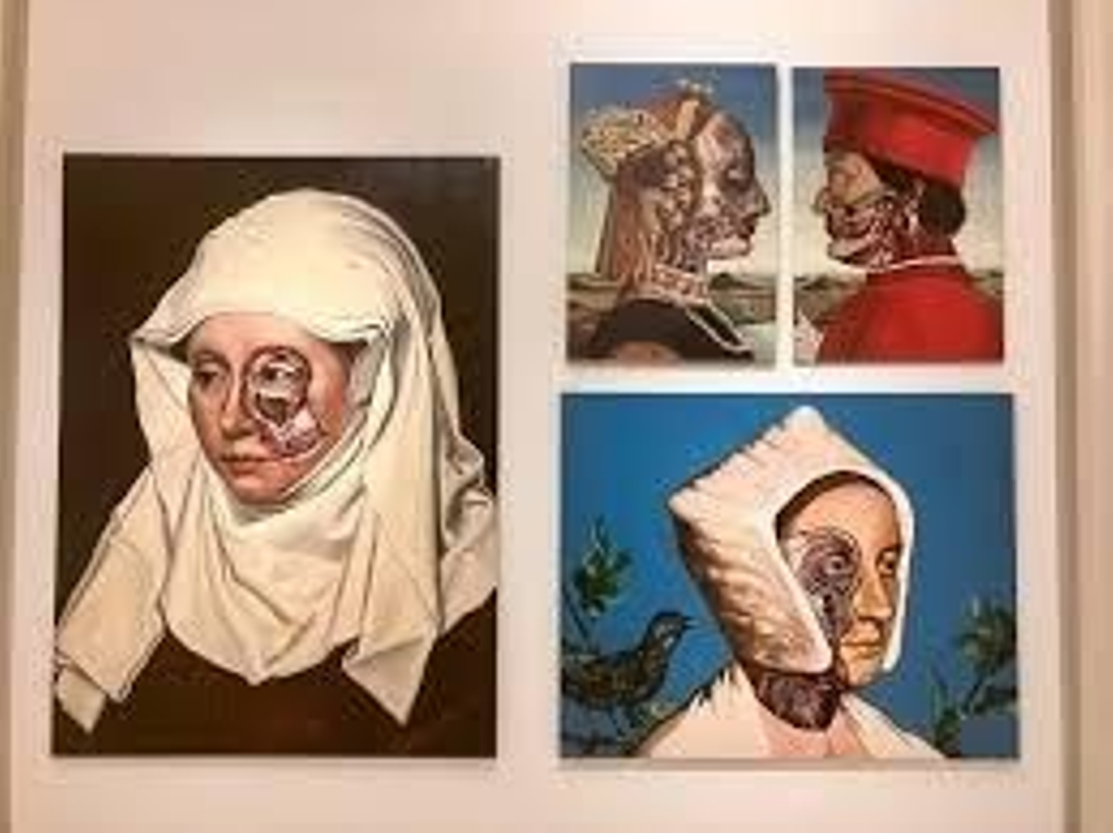 Obras de la exposición 'Con el corazón en la mano'.