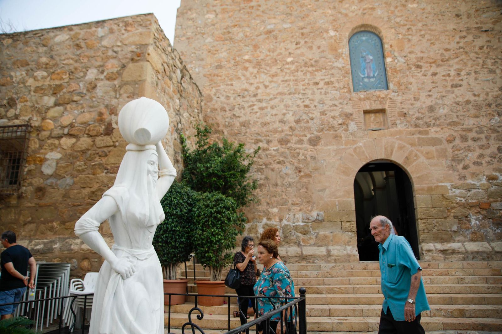 La Subida del Agua de las fiestas de Mojácar, en imágenes