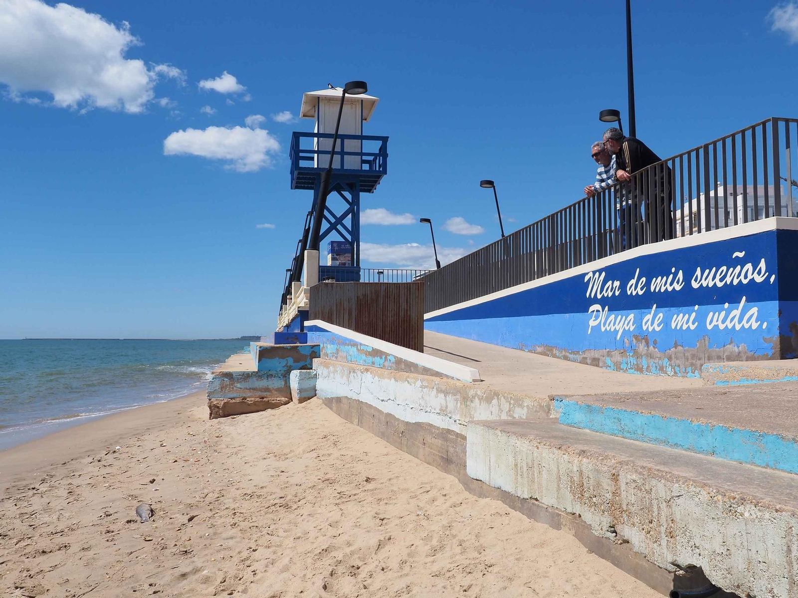 Estado de la Playa Central de Isla Cristina, esta semana