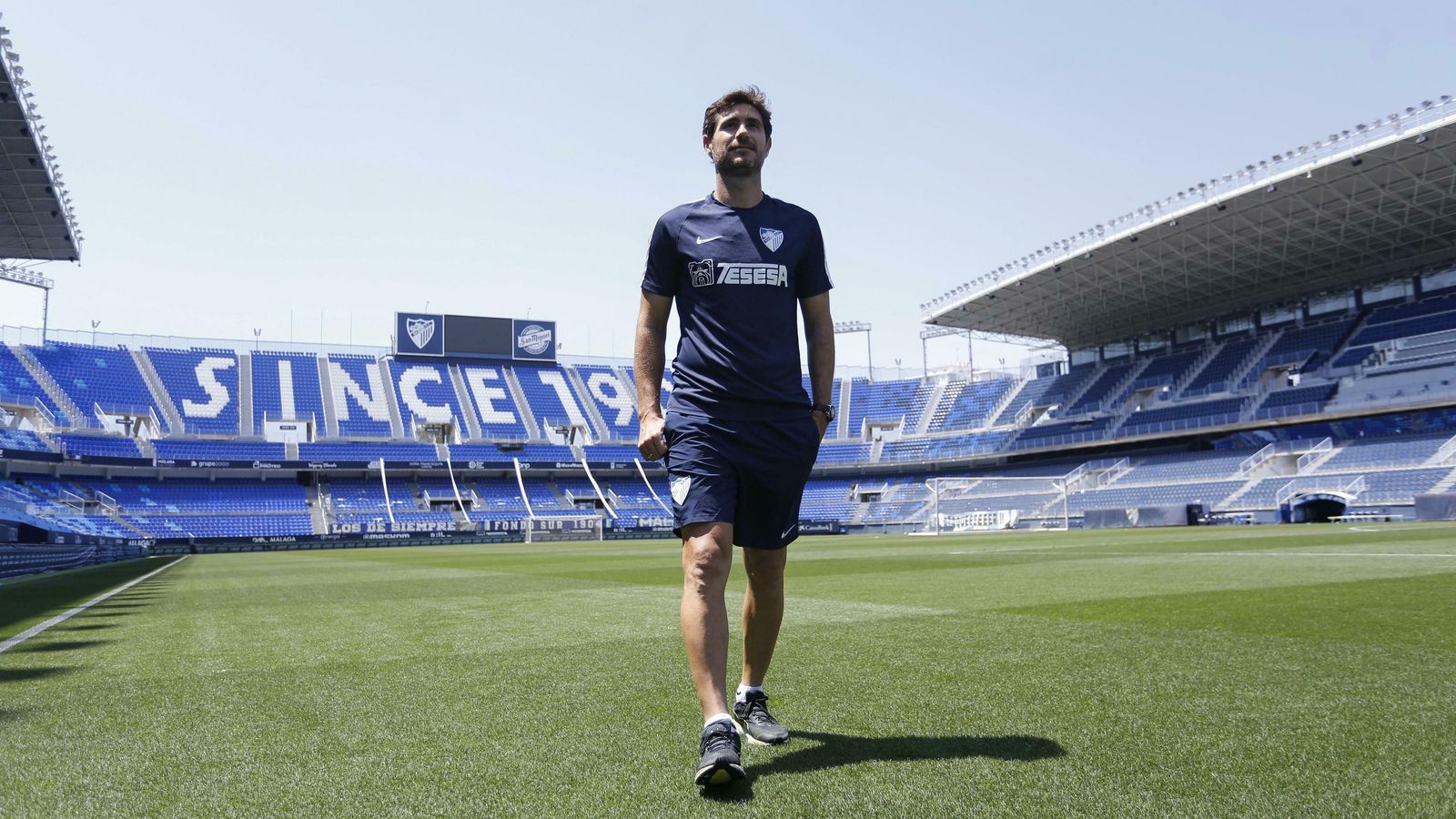 Víctor, en La Rosaleda.