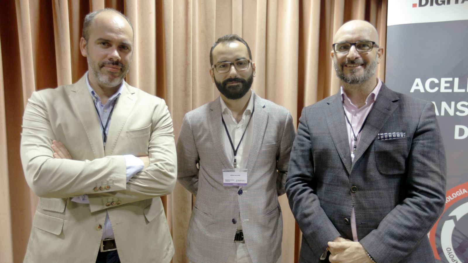 Javier Rodríguez, Jorge Halcón y Francisco Naranjo, algunos de los ponentes invitados al encuentro.