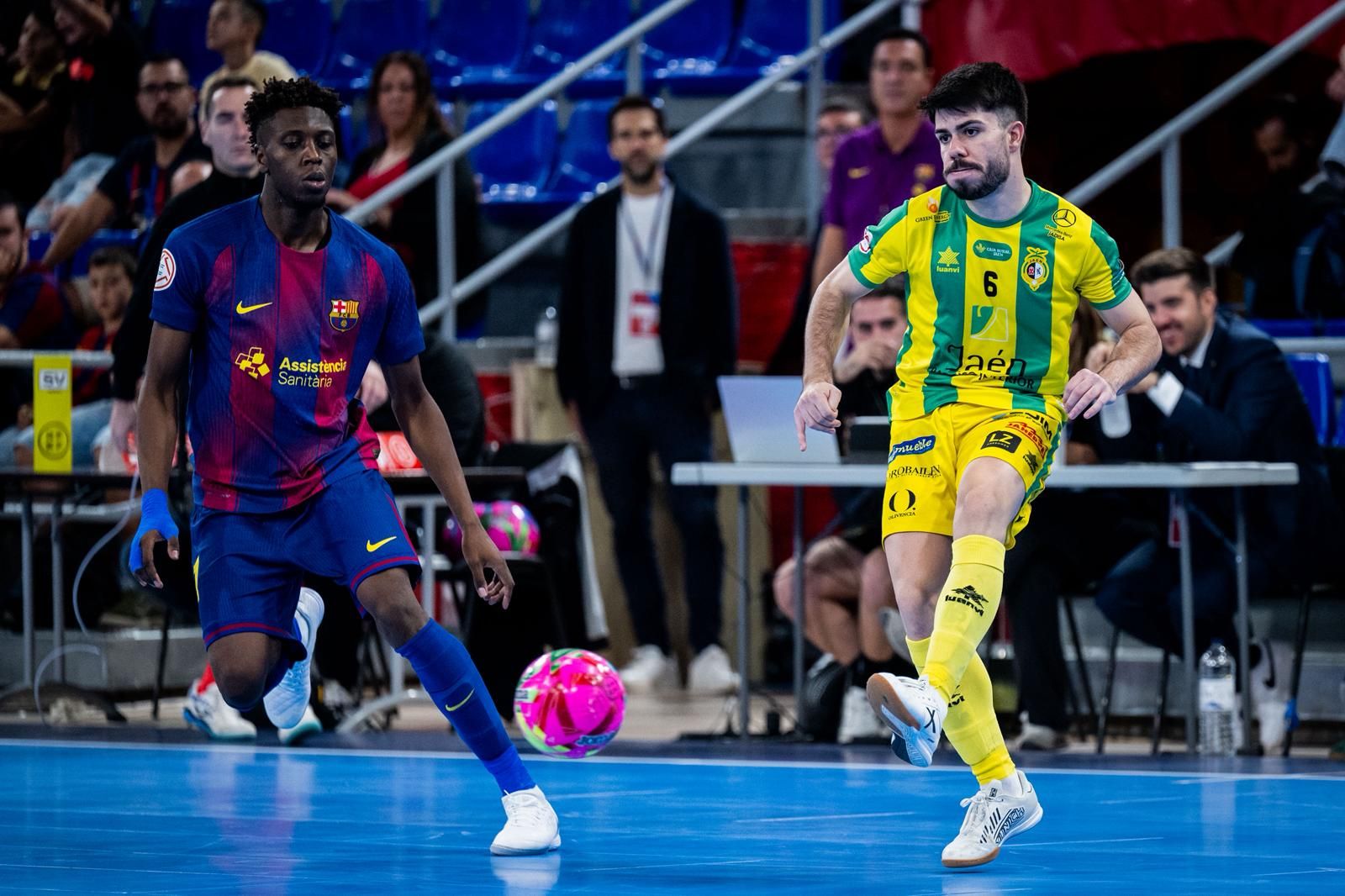 Dani Zurdo, en el choque disputado en el Palau Blaugrana.