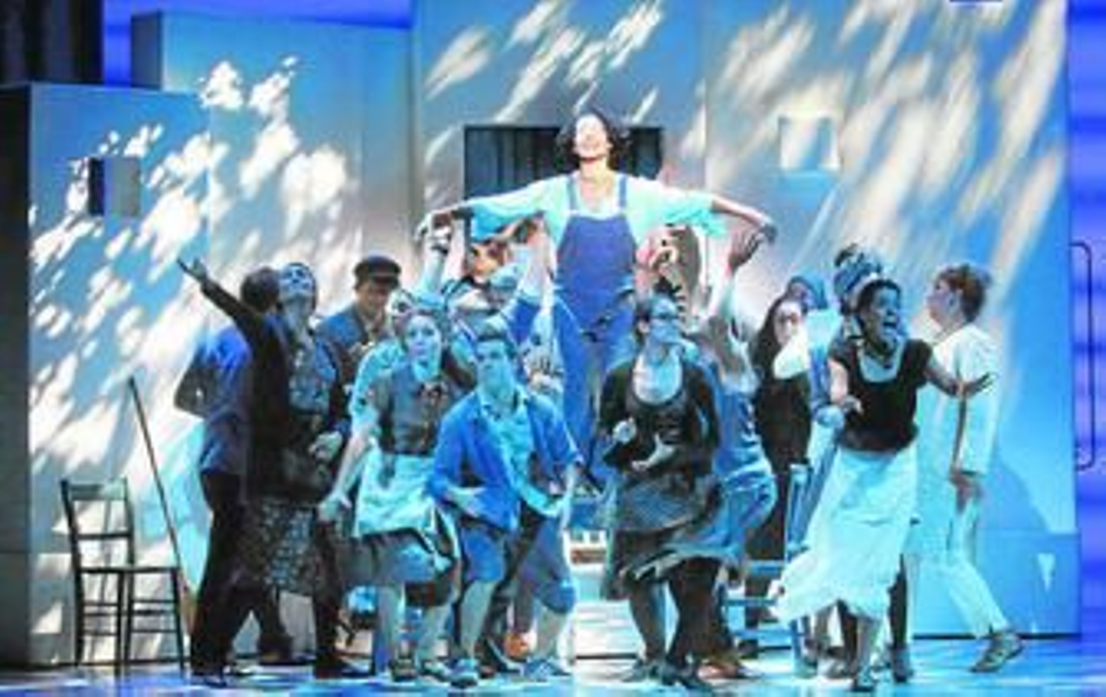 Nina, en uno de los números del musical