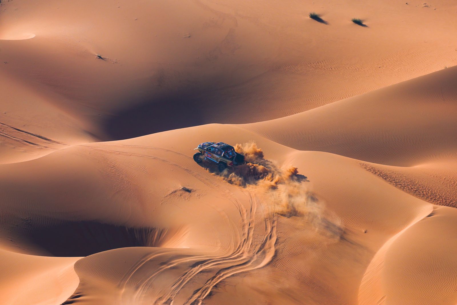 Las mejores fotos del Dakar por las dunas
