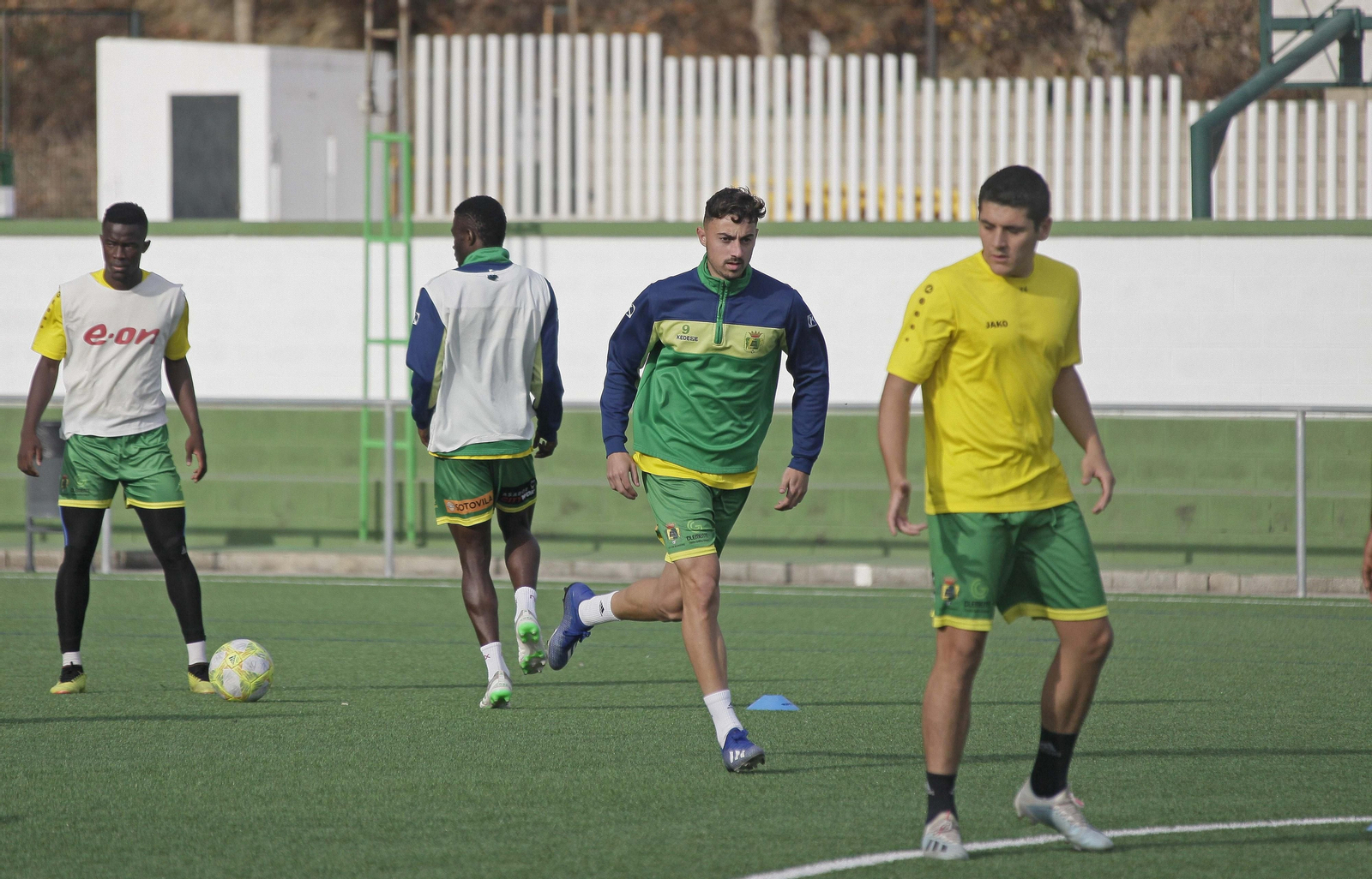 Un entrenamiento de la Unión en Los Cortijillos