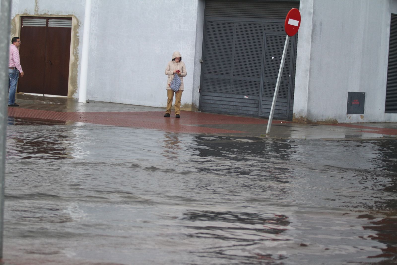 Imágenes de las consecuencias de las lluvias en Punta Umbría