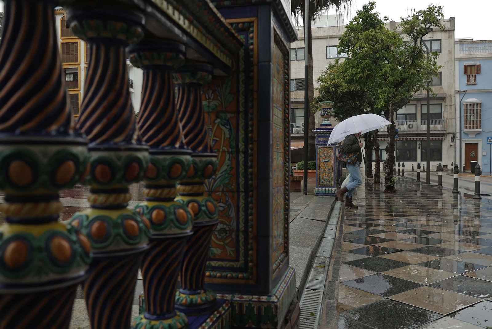 Fotos de la borrasca Laurence a su paso por Algeciras