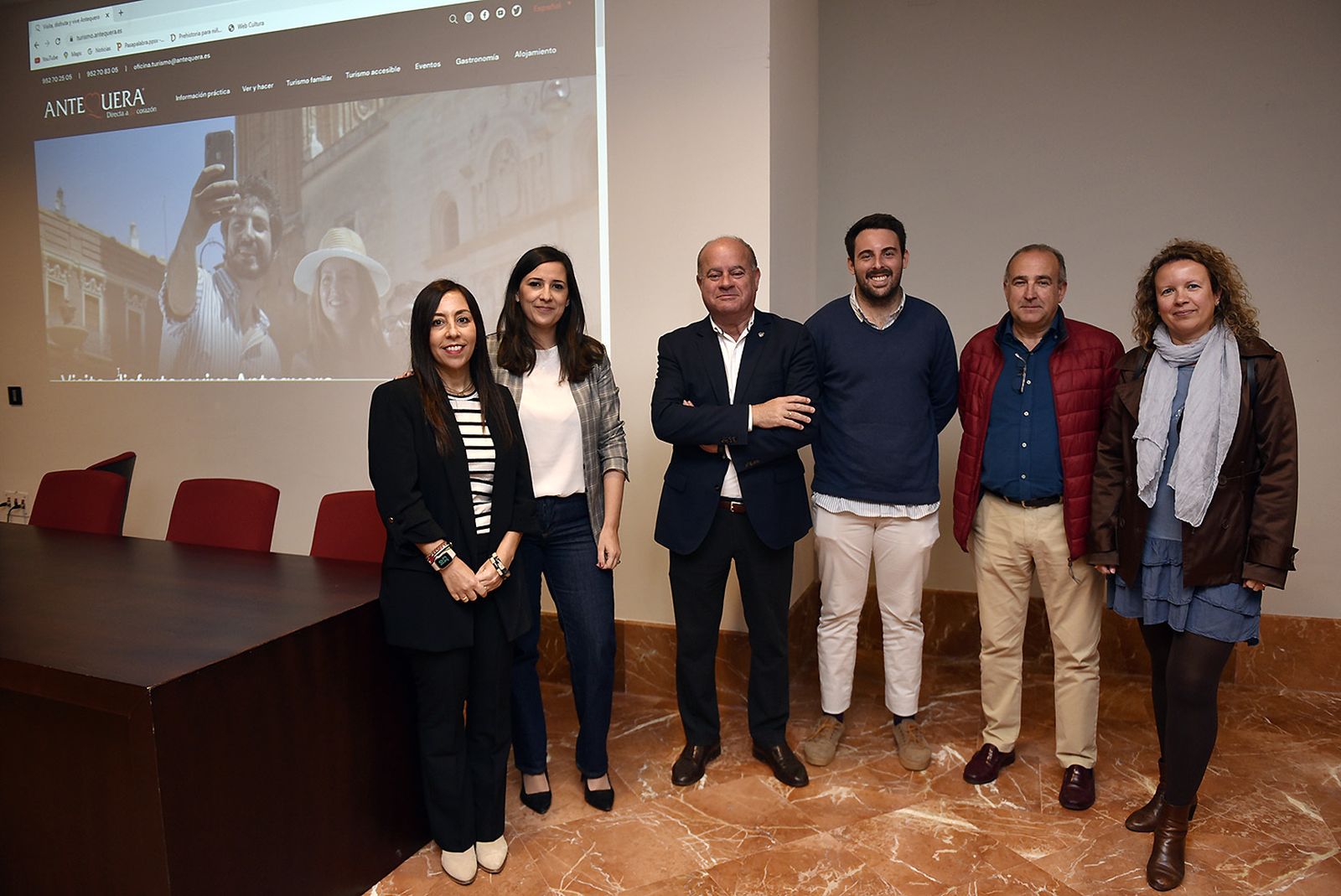 Presentación de la nueva web en el museo municipal.