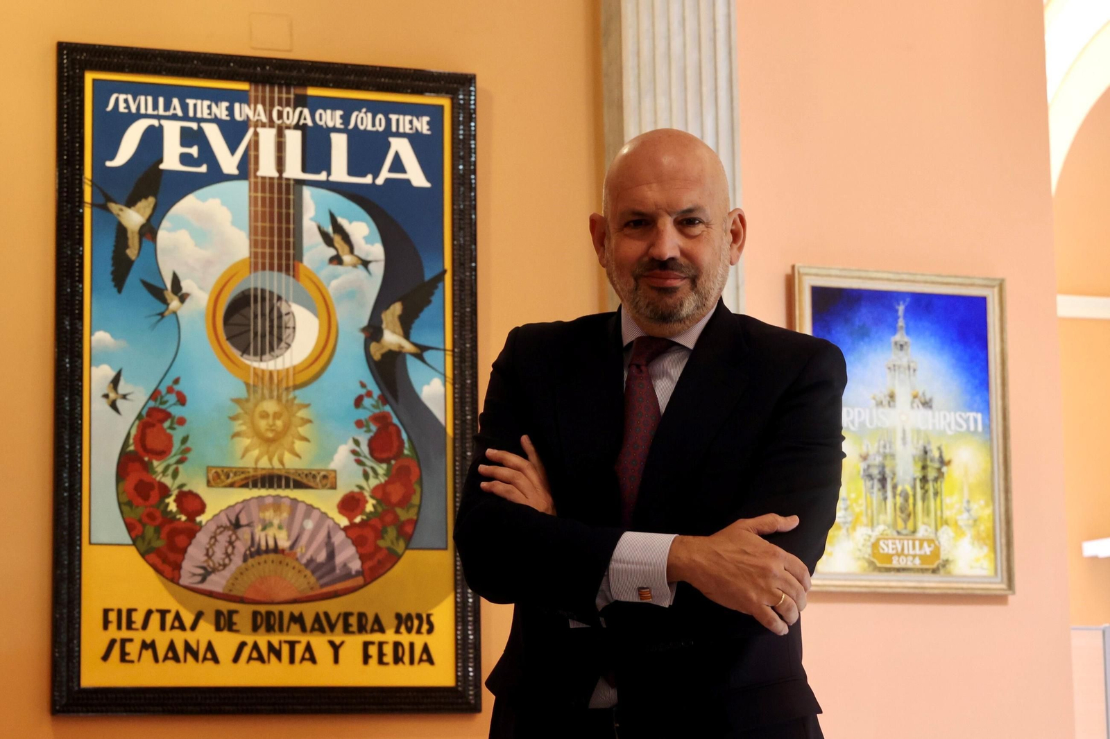 Manuel Alés, delegado de Fiestas Mayores, durante la entrevista.