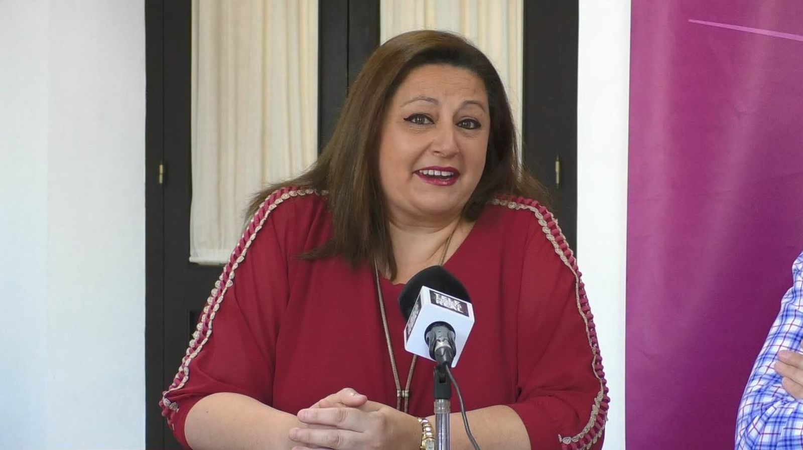 La cantante durante la rueda de prensa para presentar un espectáculo benéfico en el que colaboró el pasado abril.