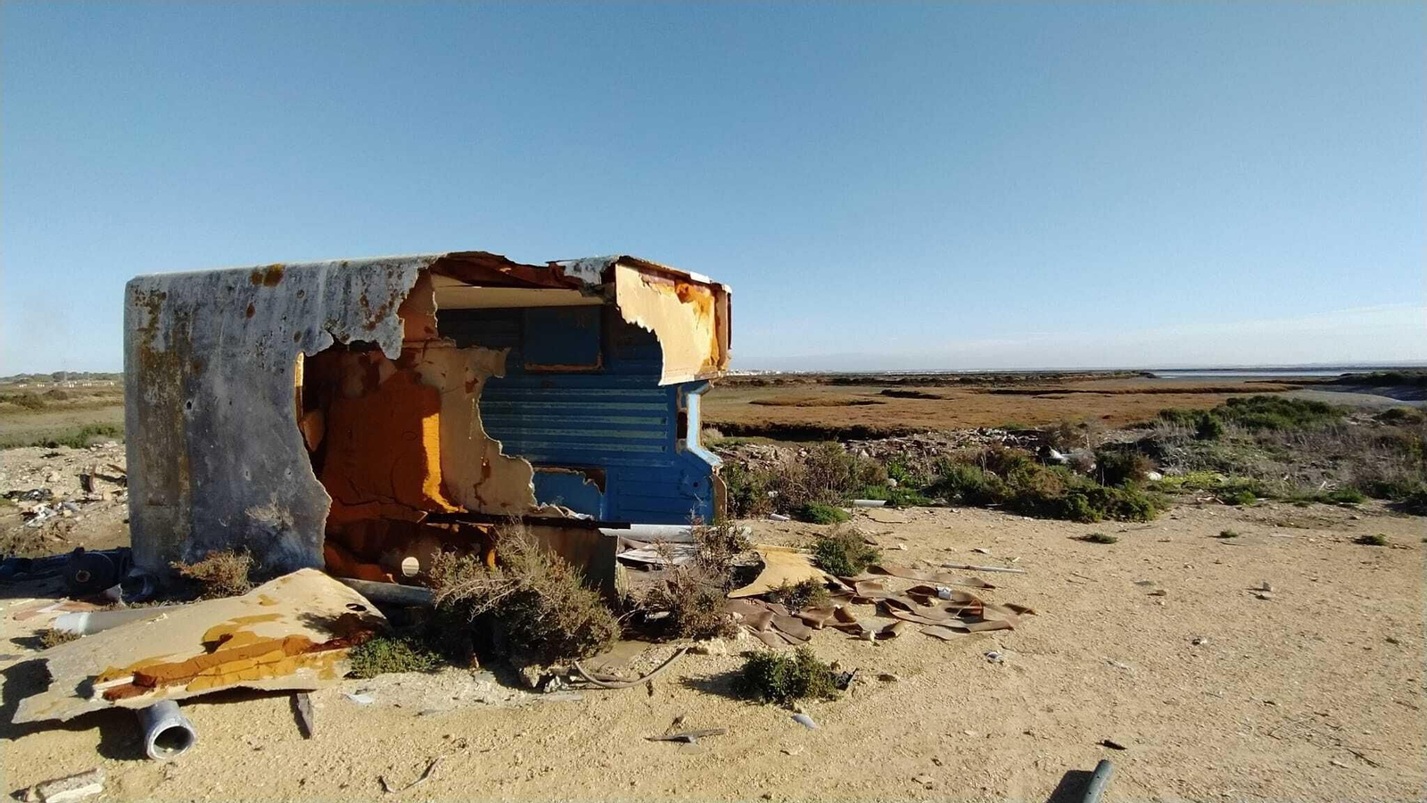 La degradación de la salina La Carabela en San Fernando