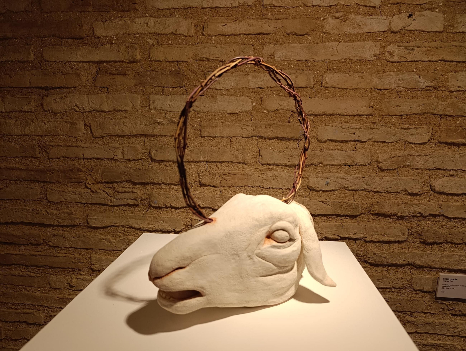 Máscaras, corderos y un retrato gigante del Papa Francisco: así es la impactante muestra ‘Et in Arcadia ego’ en Jaén