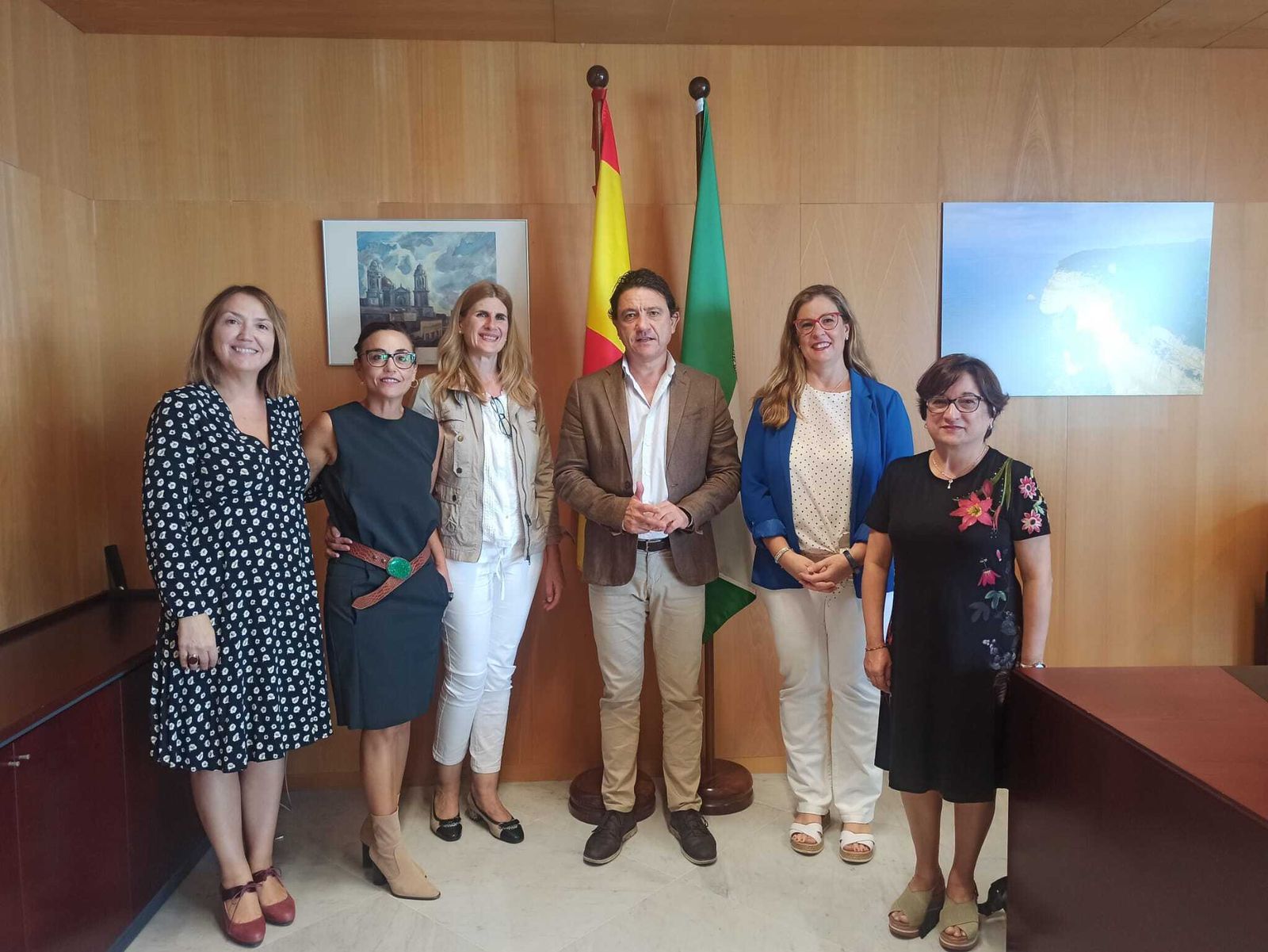 Tania Lara, Elena Aznar, Juani Utrera, Daniel Sánchez y Carolina Casanovas.