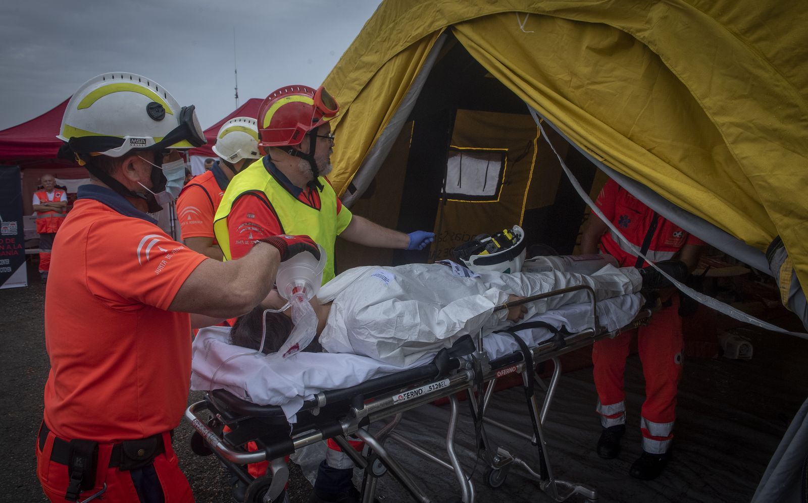 Simulacro de emergencias para la preparación ante una catástrofe meteorológica