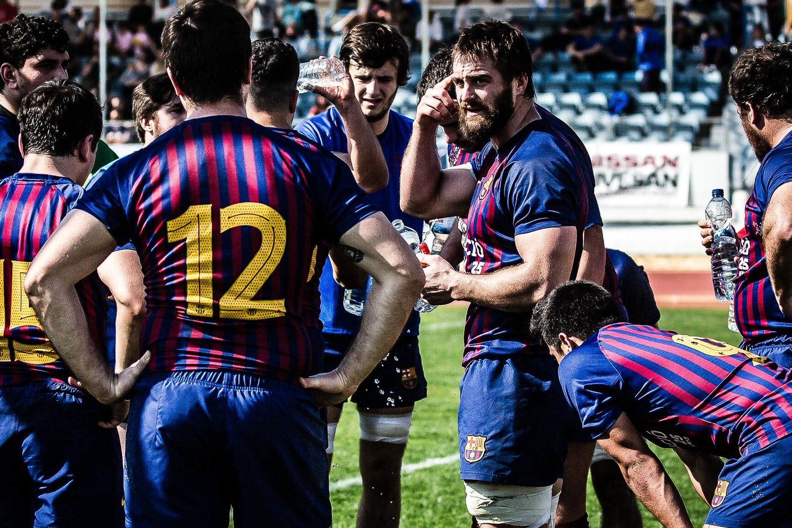 Michael Hogg, en un partido con el Barcelona.