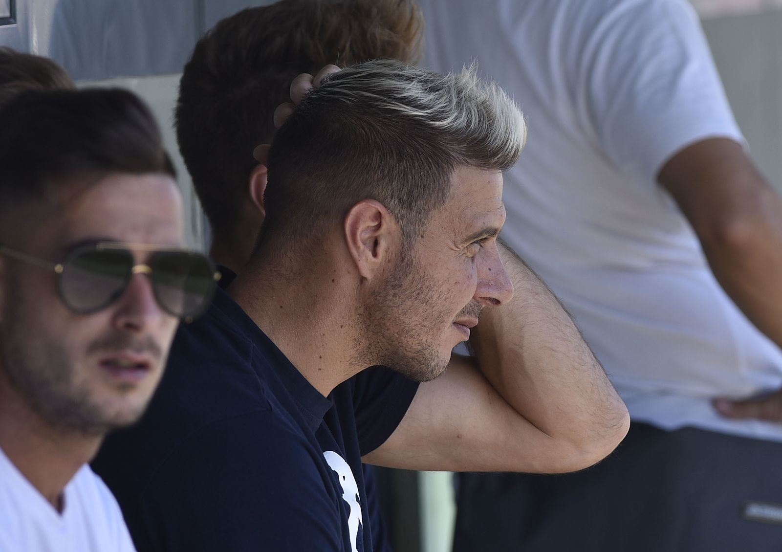 Joaquín, ayer en la ciudad deportiva durante el partido del filial.