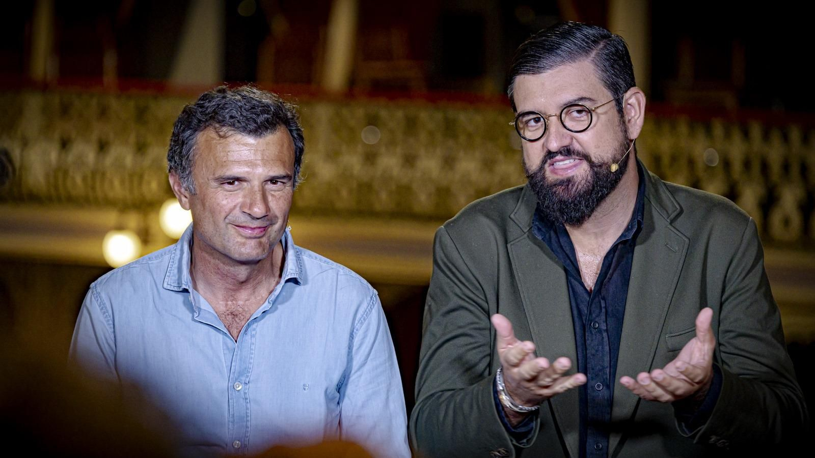 Bruno García y Manu Sánchez este jueves en el Teatro Falla.