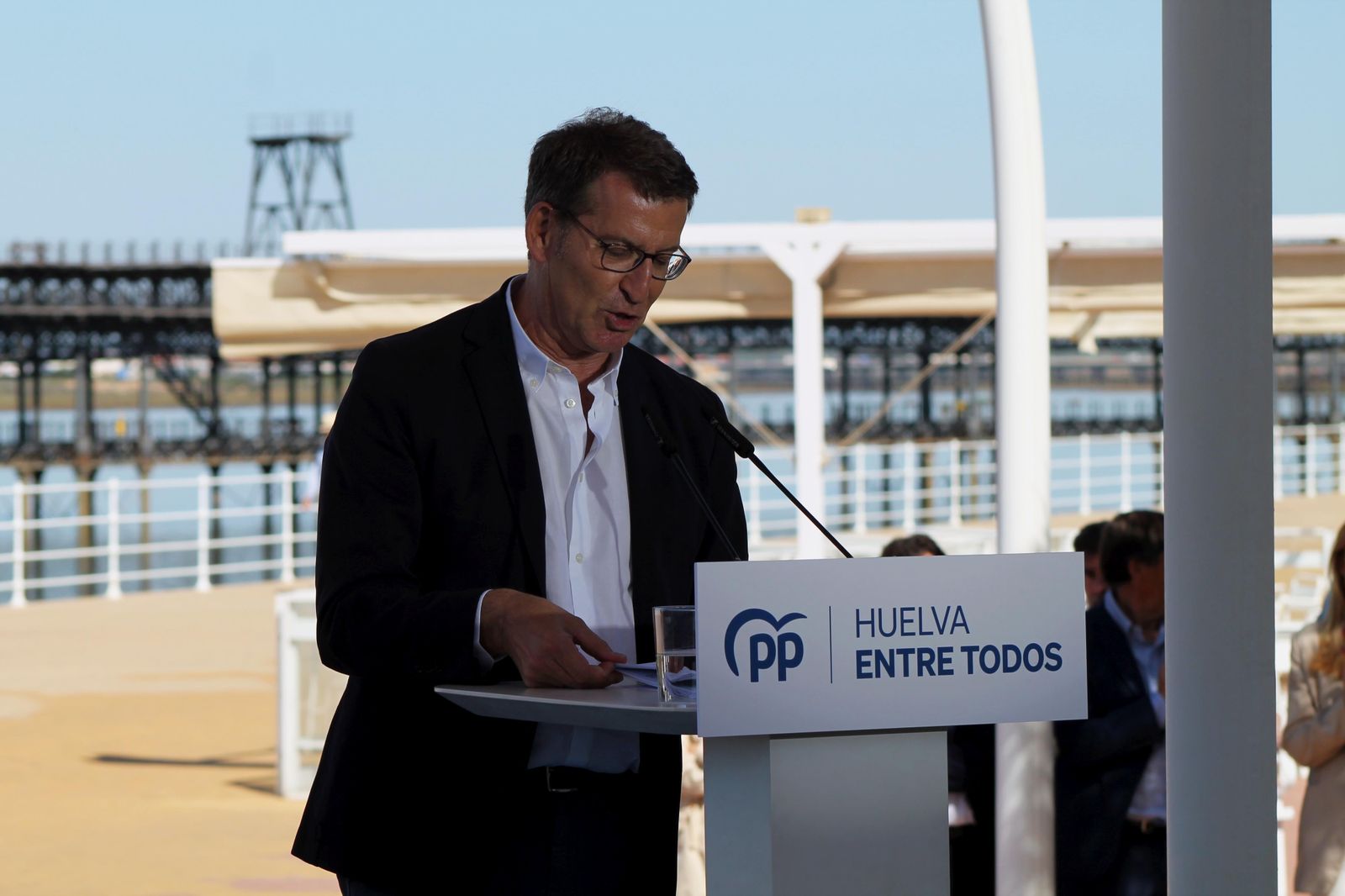 Visita de Alberto Núñez Feijóo a Huelva, en imágenes