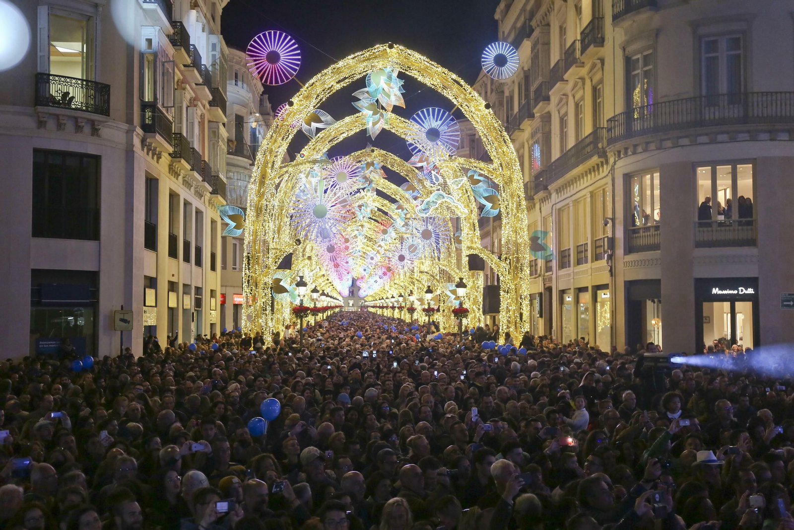 Las fotos de las luces de Navidad en Málaga Las fotos de las luces de Navidad en Málaga